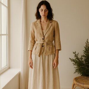 Molton Linen Blend Blazer Medium